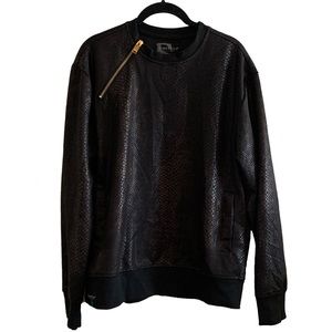 Sweatshirt with snakeskin pattern
